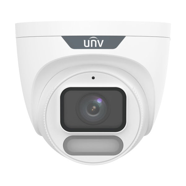 Uniview 8CH Easy Series Wise-ISP Full Colour 6MP Turret Kit - 1× NVR301-08B-P8-IQ, 5× IPC3626LE-ADF28K-WP | Perimeter, Owl-View, 2.8mm, 120dB WDR, 30m White Light, Built-in Mic, POE or 12VDC, IP67 (Wall Mount: TR-WM03-D-IN, Junction Box: TR-JB03-I-IN) *