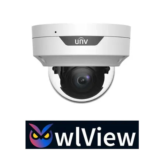 Uniview 6MP IP Easy AI Series Wise-ISP Full Colour Vandal Dome, Perimeter, OwlView, ColorHunter, 2.8mm, 120dB WDR, 30m White Light, Built-in Mic, POE or 12VDC, IP67 (Wall Mount: TR-WM03-B-IN, Junction Box: TR-JB03-H-IN)