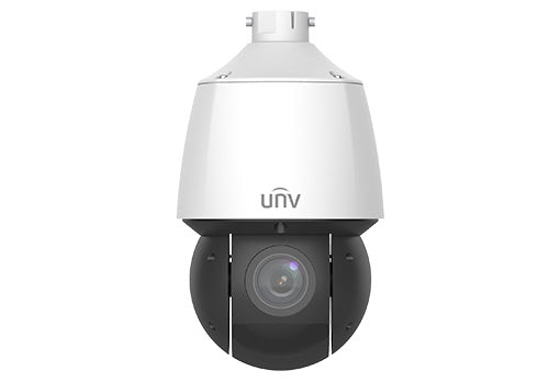 Uniview 4MP IP Deep Learning AI Series 25x IR Compact PTZ Camera, Perimeter, Auto-Tracking, Face Capture, People Counting, LightHunter, 4.8-120mm, 120dB WDR, 100m IR, MicroSD, POE or 12VDC, BNC, IP67, IK10 (Requiers Wall Mount: TR-WE45-IN)