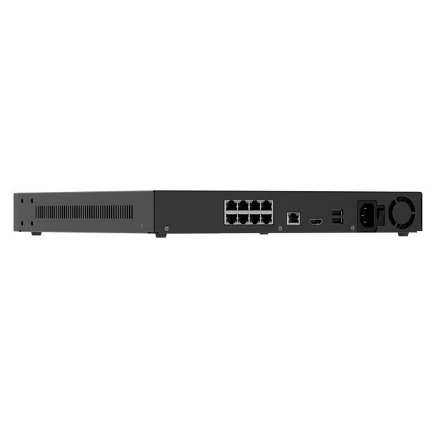 Ajax Baseline 16 Channel NVR with HDMI Output, 2x Hot Swappable HDD Bays, 8x POE (BLACK)