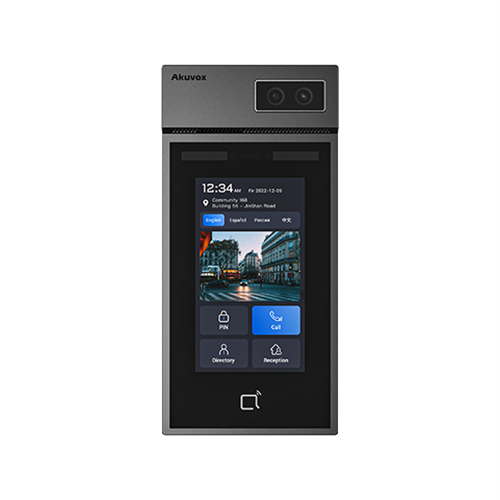 Akuvox S535 Door Station, 5" Touch Screen, Linux OS, BLE, QR Code, Facial Recognition, Modular Expansions Available