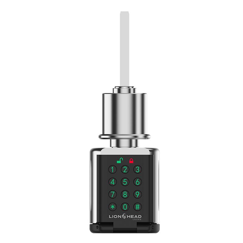 Lionhead Lock STRONGA RIM CYLINDER IP66 Pin, Prox, Fingerprint, Bluetooth, 3× RFID Fob Included, Anti-drill, Anti-bump, Anti-pick (2× CR2 Lithium Batteries Not Included, ~25,000 Cycles / 2 Years Usage)