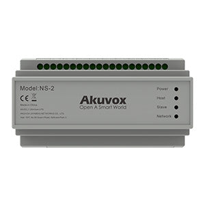 Akuvox Long Range 2W To IP Adapter, Network Controller With 1 Lan Port, 48VDC / 24VDC, (Up To Six 2-Wire Devices), DIN Mountable **REQUIRES 48V POWER SUPPLY**