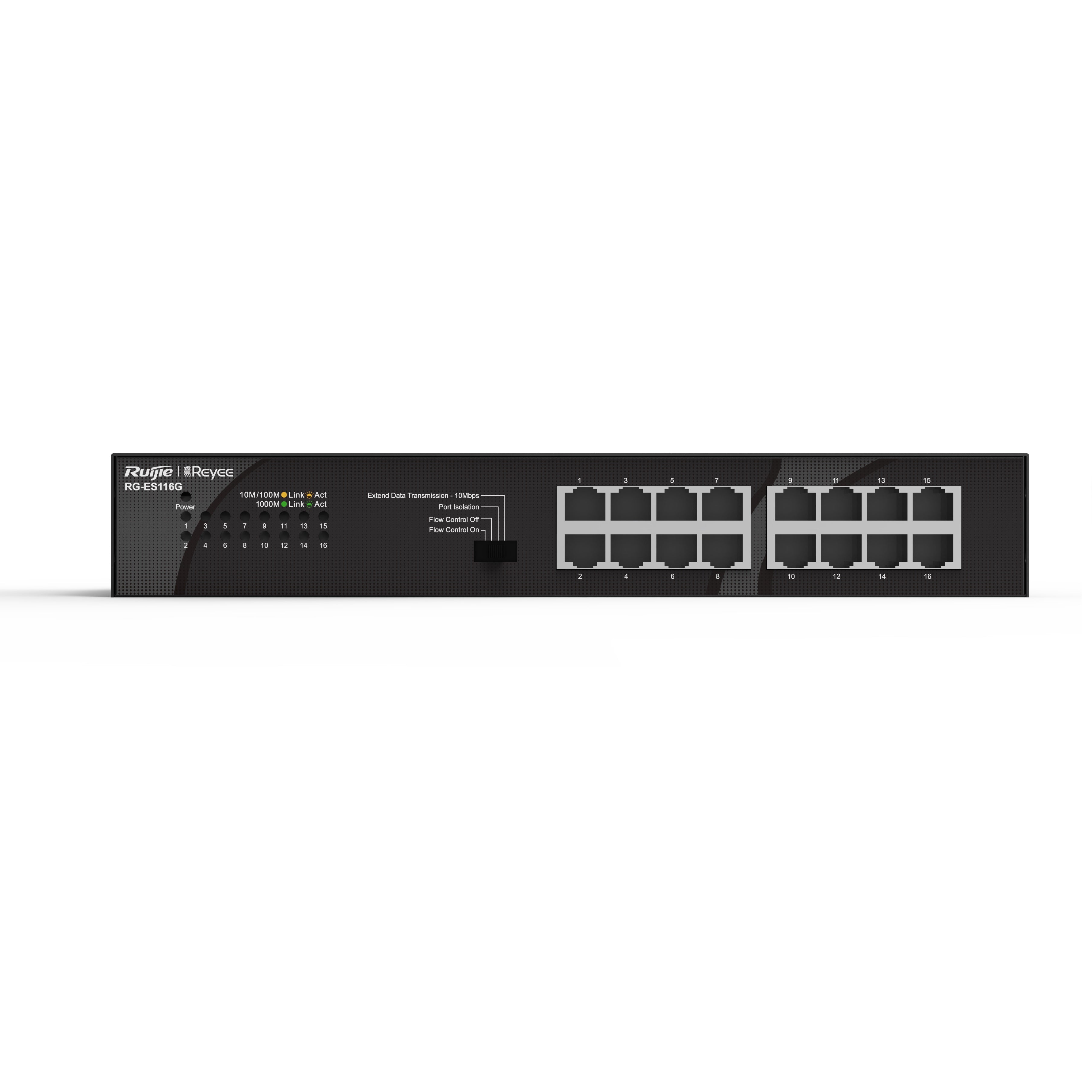Ruijie Reyee 16-Port Gigabit Unmanaged Switch, Desktop / Wall Mount