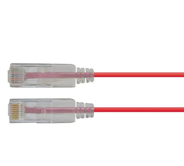 ***EOL*** Certech* 1M CAT6A Red UTP Super Thin Patch Lead
