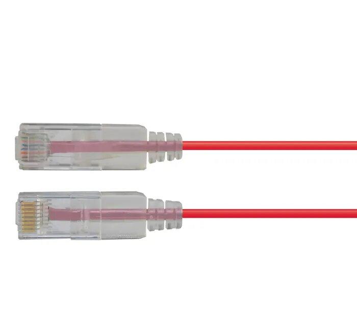 Certech 2M CAT6A Red UTP Super Thin Patch Lead