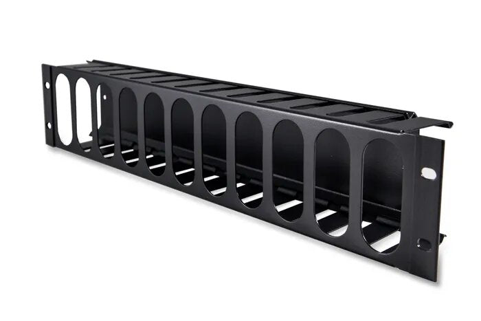 Certech 19" 2RU Metal Cable Management Bar with Protective Cover