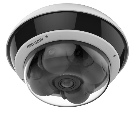 Hikvision 5MP IP Panoramic Series 360 Degree Motorised Vandal IR Fisheye 5-Directional Dome, PanoVu, AcuSense, Perimeter,2.8-8mm, 120dB WDR, 30m IR, MicroSD, POE / 12VDC, IP66, IK10 (Wall Mount: DS-1602ZJ)