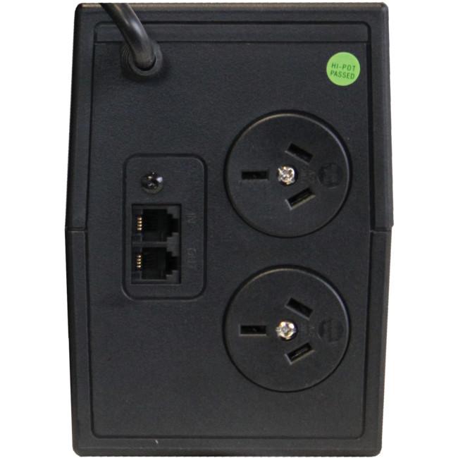 Upsonic DSV Series 800VA UPS, LCD Display, Line Interactive, Tower, W100 x H143 x D290mm, With 1 x 12V/7Ah Battery Capacity, 2 x AU Socket, USB Communications Port & Winpower Software