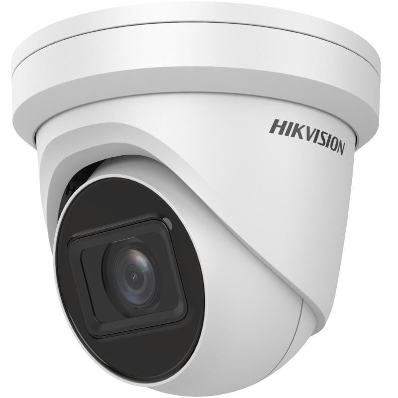 Hikvision 8MP IP Pro Series IR Motorised Vandal Turret Camera, DarkFighter, AcuSense, Perimeter, Face Capture, 2.8-12mm, 120dB WDR, 40m IR, POE / 12VDC, IP67, IK10, MicroSD (Wall Mount:DS-1273ZJ-140, Junction Box: DS-1280ZJ-PT6)