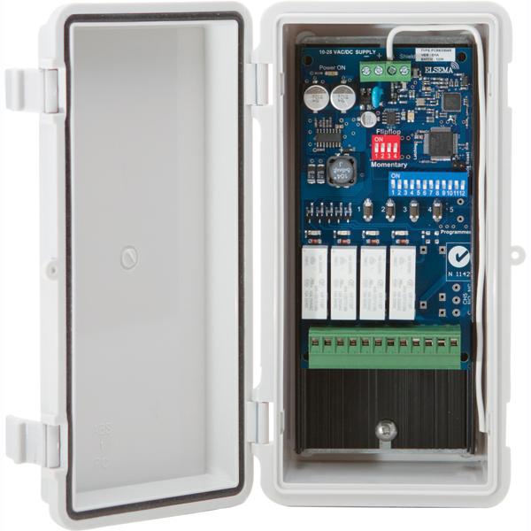 Elsema 4OnChannel Standalone Penta Series Receiver With Relay Output 433MHz, IP66 Enclosure, Compatible With PentaCODE & PentaFOB Transmitters