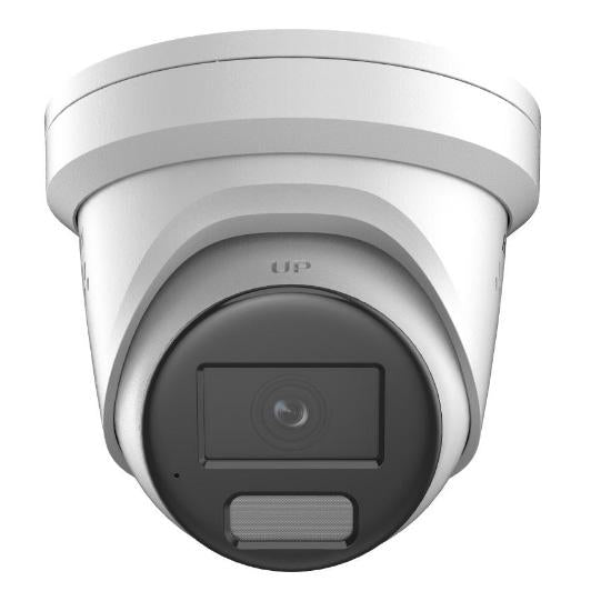 Hikvision 8MP IP Pro Series IR Turret Camera, Hybrid Light, ColorVu, Perimeter, Face Capture, 2.8mm, 130 dB WDR, 30m IR / White Light, POE / 12VDC, IP67, Built-in Mic / Speaker, MicroSD (Junction Box: DS-1280ZJ-PT6)