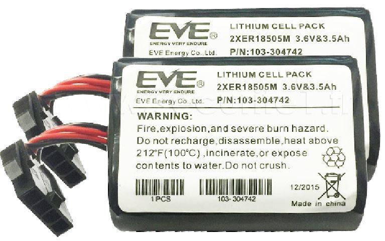 DSC 3.6VDC/7Ah Li-Thionyl Chloride Replacement Battery to suit Power-G NEO DSCPG4901 BATT and DSCPG4911B BATT Wireless Sirens (2XER18505M, PN: 103-304742)