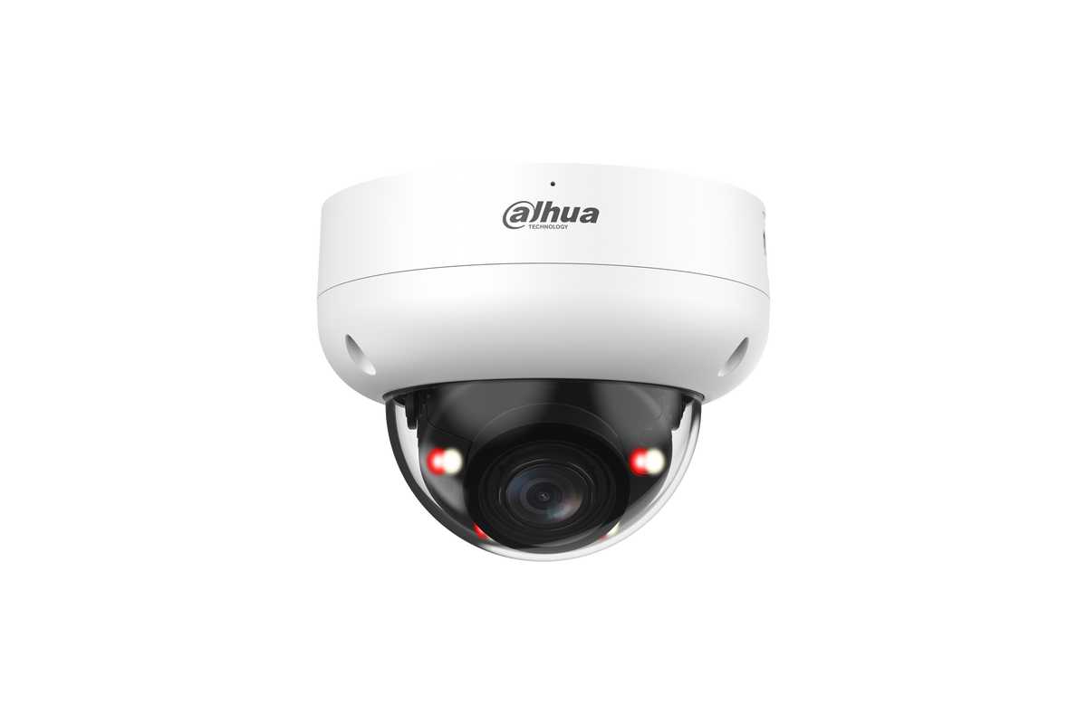 Dahua 6MP Smart Dual‑Light Vari‑focal Dome, 1/2.7" CMOS, 2.7–13.5 mm Motorised Lens, H.265+, IR & Warm Light 50 m, Perimeter Protection (Intrusion/Tripwire, Human & Vehicle), SMD 4.0, AI SSA, WDR, 3D NR, BLC/HLC, Built‑in Mic, 1 × Alarm In/Out + Audio I