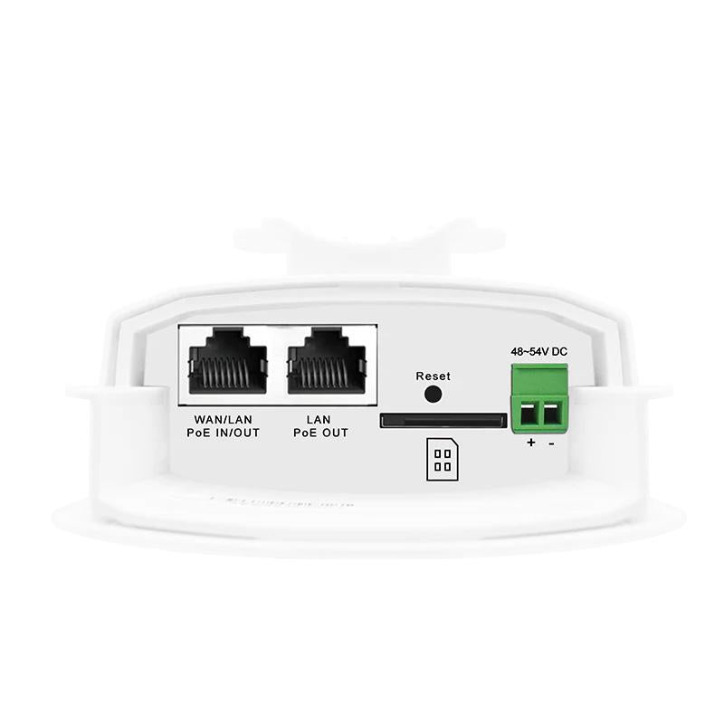 Wi-Tek 4G External Router - Wireless Access Point, Up To 150Mbps LTE Cat4, 1 x 48VDC POE / 48VDC Input, 1 x POE Out, 300Mbps, IP65, Dual-Omni Antennas, Bunny Ears **REQUIRES SIM CARD** (Can Be Powered With 12VDC But No POE Out)