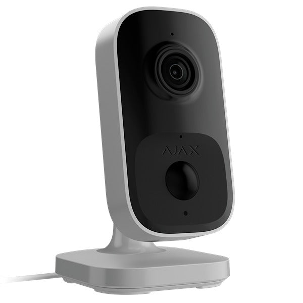 Ajax 4MP Indoor Camera WHITE, AI-Powered Object Recognition, Built-In PIR Sensor, HDR, 8m IR, 12VDC, IP20, Built-in Mic & Speaker