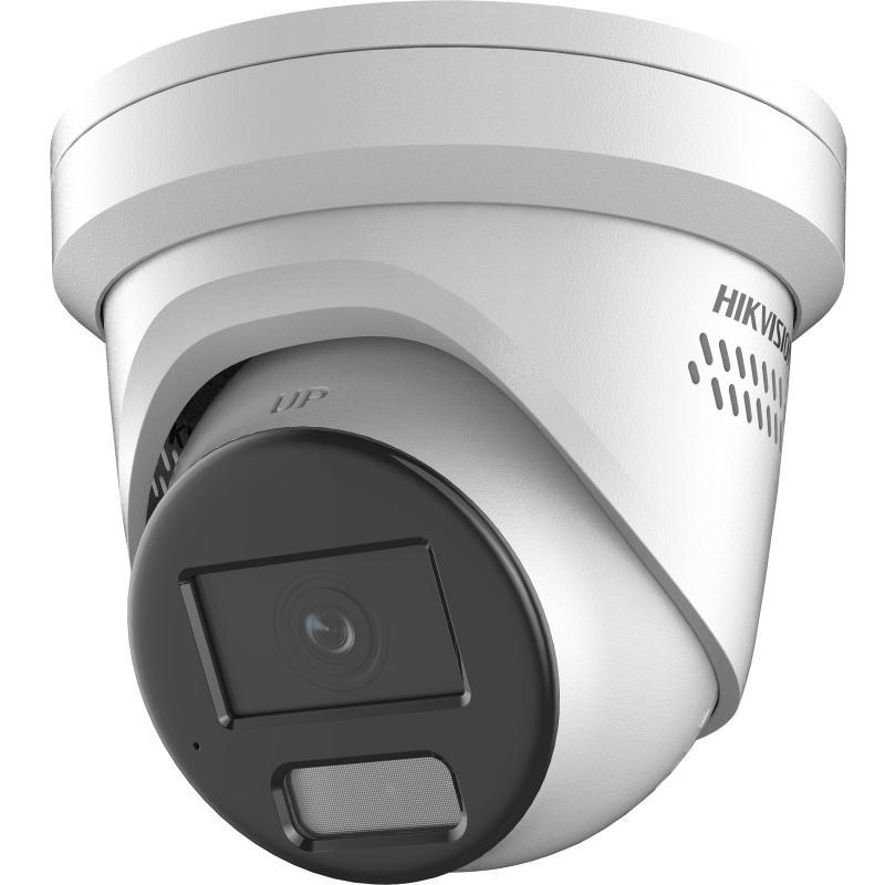 Hikvision 4MP IP Pro Series Turret Camera, LiveGuard, ColorVu, AcuSense, Perimeter, Face Capture, 2.8mm, 130dB WDR, 30m White Light, POE / 12VDC, IP67, MicroSD, Built-in Mic / Speaker / White Alarm Lights (Junction Box: DS-1280ZJ-PT6)