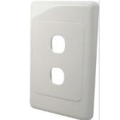 **CLEARANCE** Zankap 2 Gang Clipsal 2000 Compatible Wall Plate