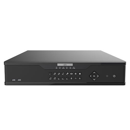 Uniview 64 Channel Prime Series NVR, 384MB, 2 x HDMI / 1 x VGA, 8 x HDD, 2 x Gigabit NIC, 2RU, 1 x 4TB HDD Installed, Rack Ears Included, 16CH VCA Functionality **NO POE PORTS**