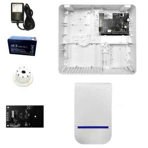 EliteControl ECi Starter Kit With Control Panel & Plastic Enclosure (ECI-TCP-PLAS-KIT-1), 16V 1.5A Plug Pack (PP16-1.5), 12V 7Ah Battery (BATT12-7), External Siren (EC-SIREN-W), Top Hat Screamer (WP08), Infinity Link Wireless Transceiver (INFINITY-LINK)