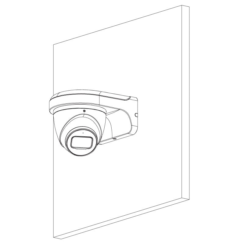 VIP Vision 6MP IP Professional AI Series IR Eyeball, Low Light, 2.8mm Lens, 120dB WDR, 50m IR, POE or 12VDC, IP67, MicroSD, Built-In Mic (Wall Mount: VSBKTB204W, Junction Box: VSBKTA130E)