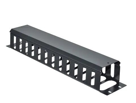 Certech 19" 2RU Metal Cable Management Bar with Protective Cover