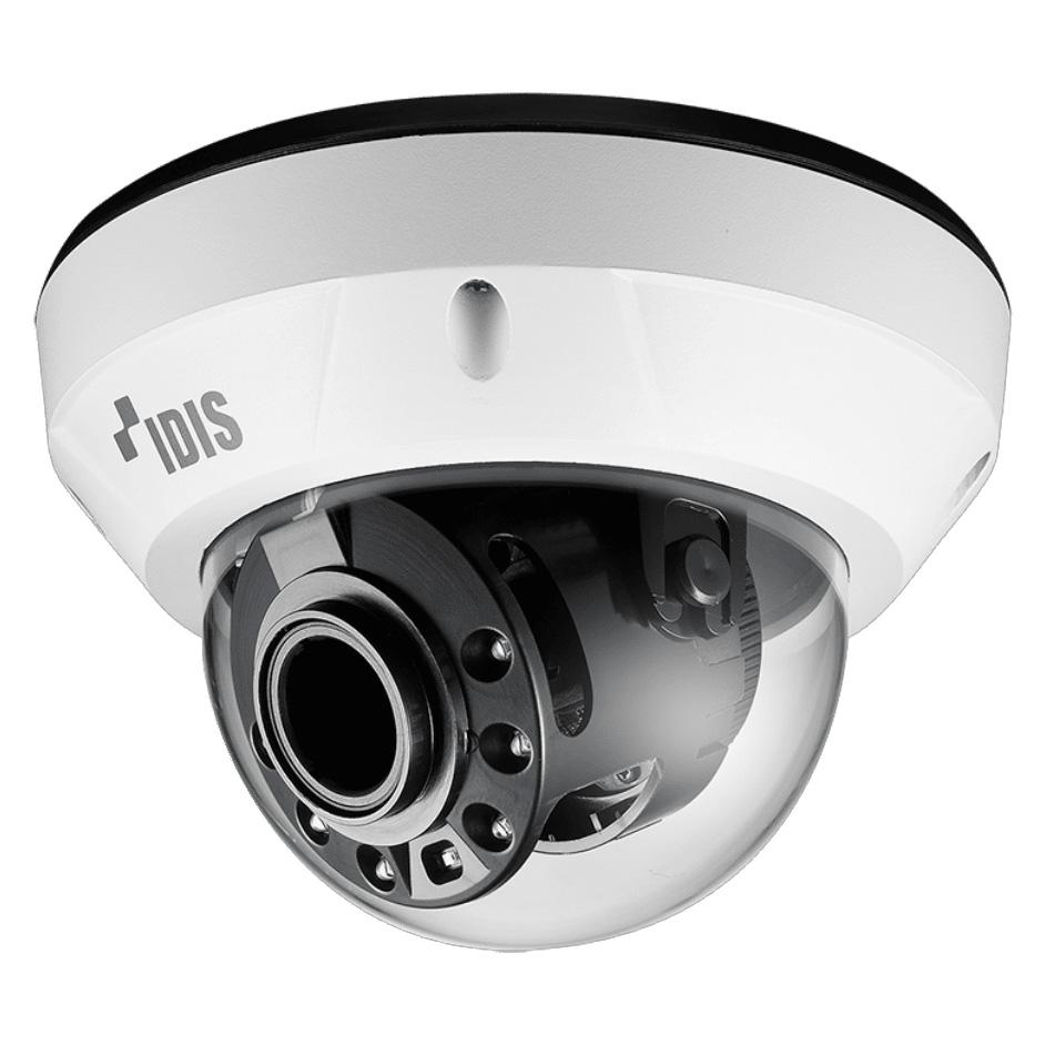 IDIS 2MP IP External IR Motorised Vandal Dome Camera, Low Light, 2.8-12mm, 120dB WDR, 30m IR, Audio Capable, POE, IP67, IK10 (Wall Mount: DA-MA4300 + DA-WM2050)