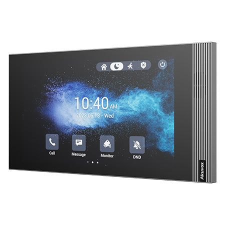 Akuvox IP 7" WiFi Video Handsfree Streamline Internal Unit **BLACK** With 1 x Inbuilt Dry Contact Relay Output, POE / 12VDC (Desk Mount: S562-DMT) Linux Version