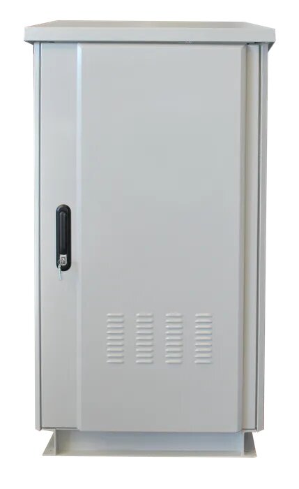 ***EOL*** Certech* 24RU 600mm Deep Outdoor Freestanding Cabinet With Quad Fan Kit, Serviceable Input / Output Filters, Front Lock, IP45 Rated - GREY