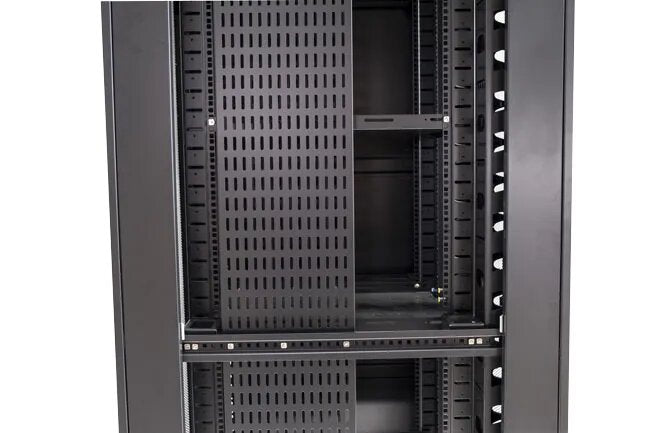 Certech 42RU 800 (W) x 800 (D) Premier Series Server Rack With 3 x Fixed Shelves, 4 x Fans, 1 x 6 Outlet Horizontal PDU, 25 x Cage Nuts, 4 x Castor Wheels & 4 x Levelling Feet