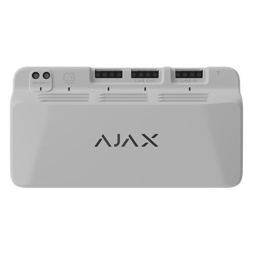 Ajax Fibra LineSupply WHITE - 45W Additional Power Supply Booster Module Up To 10 Modules On 1 Fibra Line