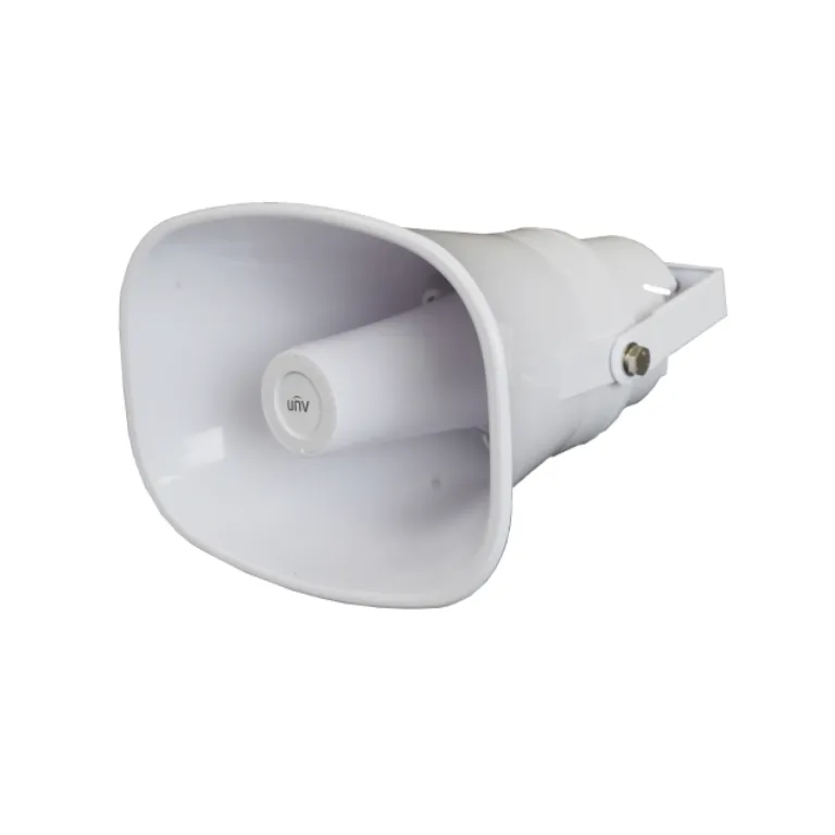 Uniview Horn IP Speaker 30W, 2-Way Audio, PoE Power Supply, IP66, 122dBSPL, Alarm Broadcast Support