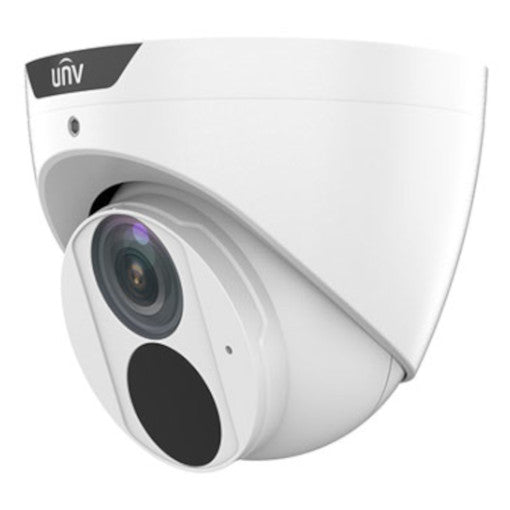 Uniview 6MP IP Easy AI Series IR Turret Camera, Human Body Detection, EasyStar, 2.8mm, 120dB WDR, 30m IR, Twin Streams, Built-in Mic, POE or 12VDC, IP67 (Wall Mount: TR-WM03-D-IN, Junction Box: TR-JB03-G-IN)