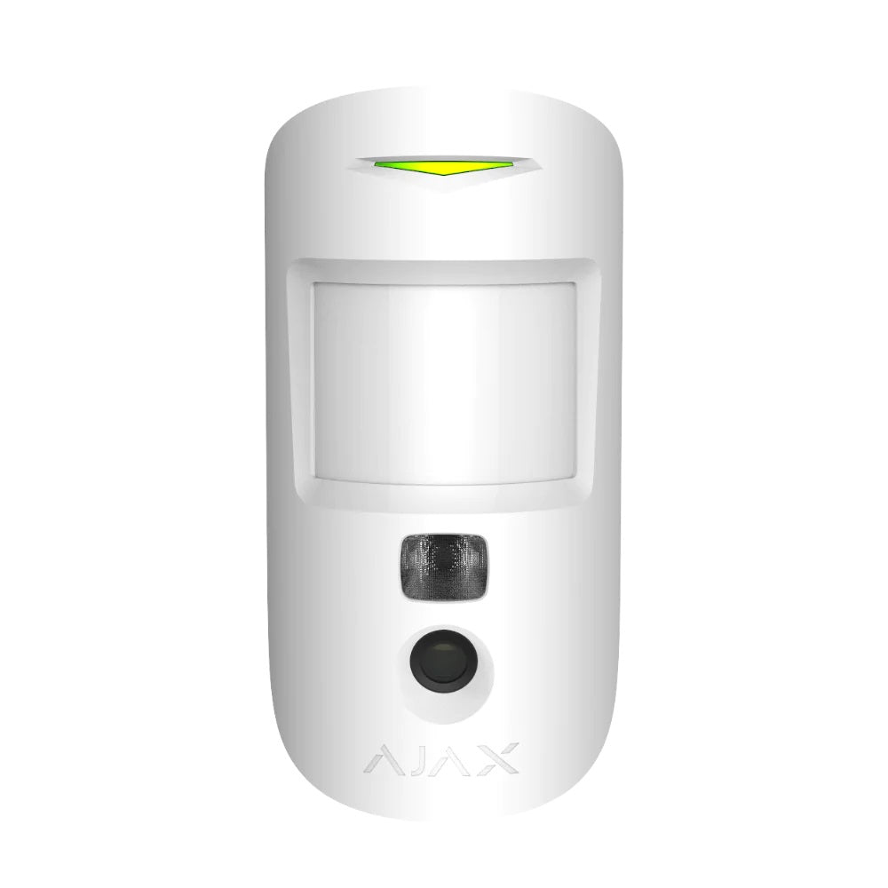 Ajax MotionCam PhOD WHITE - 2 Way Wireless Pet Immune PIR Motion Detector With Photo On Demand Verification, 12m