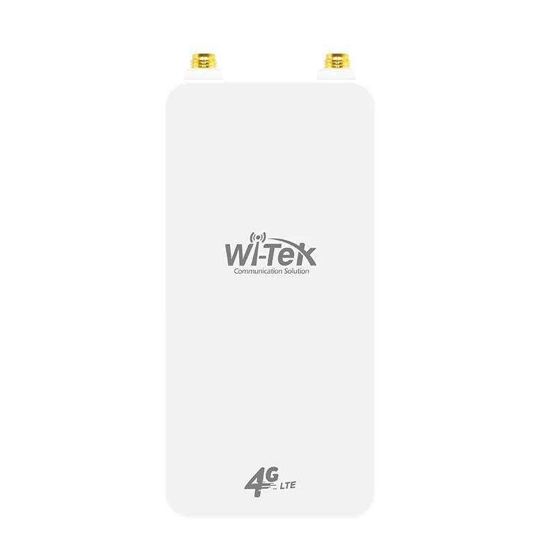 Wi-Tek 4G External Router - Wireless Access Point, Up To 150Mbps LTE Cat4, 1 x 48VDC POE / 48VDC Input, 1 x POE Out, 300Mbps, IP65, Dual-Omni Antennas, Bunny Ears **REQUIRES SIM CARD** (Can Be Powered With 12VDC But No POE Out)