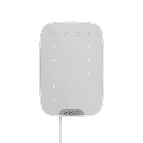 Ajax Fibra KeyPad WHITE - Wired Touch Keypad