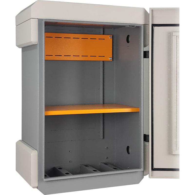 Wi-Tek Compact Large Outdoor Enclosure, Single Lock, IP66, IK10, 500W x 300D x 700H