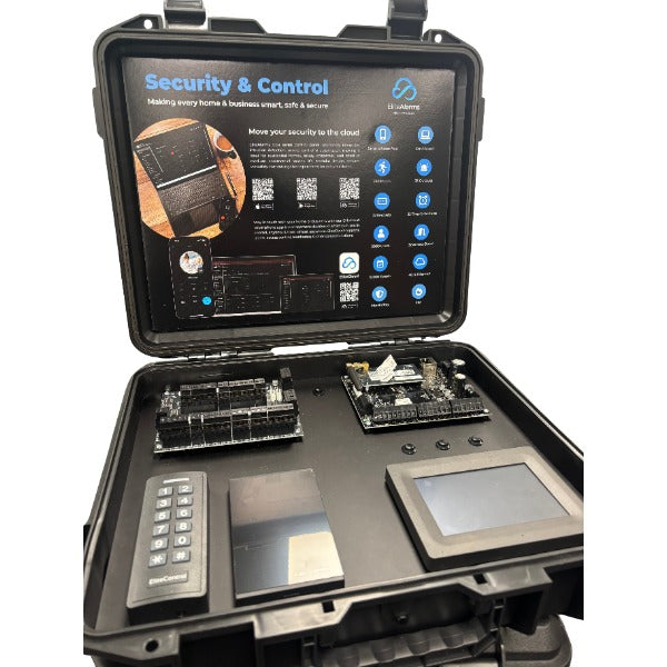 ECI Branded Sales Demo Case. Contains 1X ECi-TCP, 1x EC-Z8, 1 x EC-A2, 1x EC-TOUCH-B, EC-4G-MODULE, EC-KP-B, PW-WIEGAND,, 1 X Power Supply (PRODUCT IS FREE WHEN YOU PURCHASE 20X KITS)