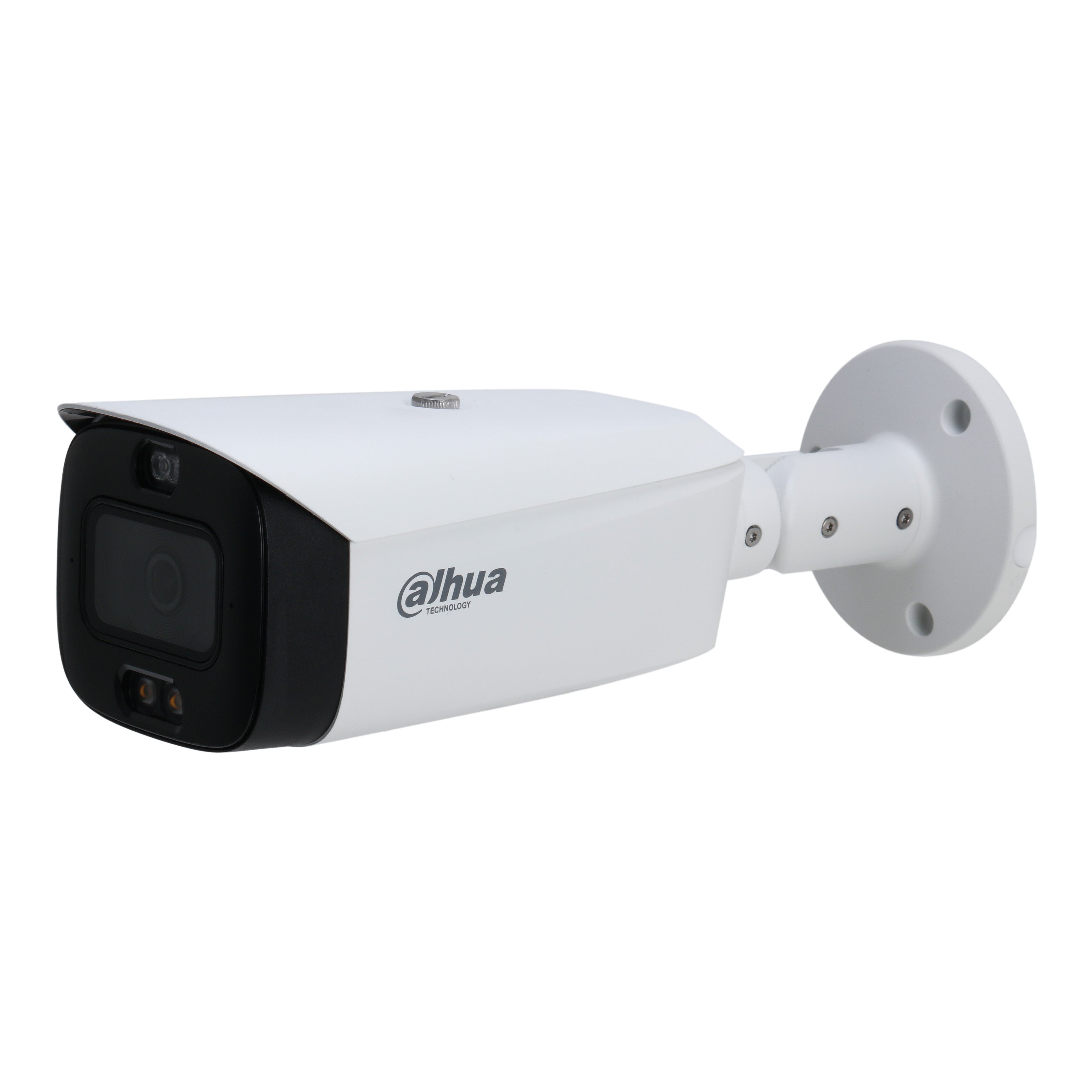 Dahua 8MP IP WizSense AI Series Full Colour Active Deterrence TiOC 2.0 Motorised Bullet Camera, SMD 4.0, Quick Pick, AI SSA, Perimeter, Starlight, 2.8mm, 120dB WDR, 30m IR / White Light, POE / 12VDC, IP67, MicroSD, Built-in Dual Mics / Speaker, Red / Bl