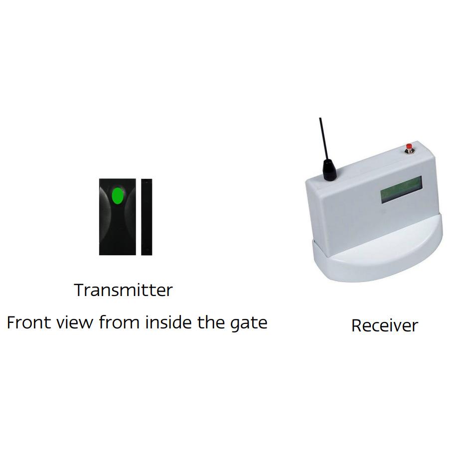 Gateminder* Wireless Pool Gate Alarm System, 2-Relay Outputs, IP67 Transmitter, Audio Alarm In Transmitter And Receiver