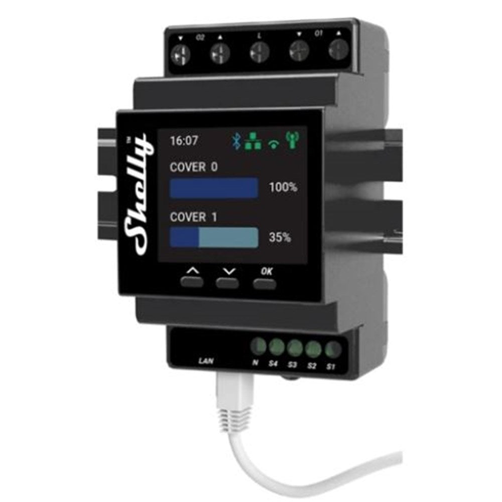 Shelly Pro Shutter Smart Controller, DIN Rail Mounted