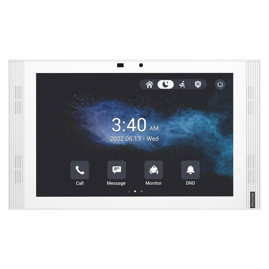 Akuvox IP 10" Video Handsfree Streamline Internal Unit With 2 x Inbuilt Dry Contact Relay Output, POE / 12VDC (Desk Mount: S562-DMT) Android Version