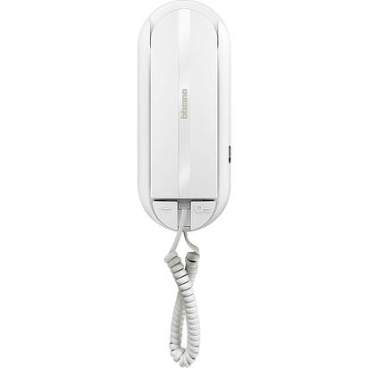 Bticino 2W Sprint L2 Audio Handset Internal Unit For Wall Mounted Installation. Keys Available: Door Lock Release And 1 Configurable Key For Auxiliary Functions (E.G. Stair Lights Activation, Entrance Panels Activation / Cycling, Call To The Switchboard).