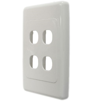 **CLEARANCE** Zankap* 4 Gang Clipsal 2000 Compatible Wall Plate