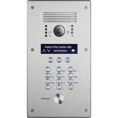Bticino 2W Linea 300 Monobloc Vandal Resistant Video Digital And Keypad Call Flush Mounted External Unit (No Rainshield)