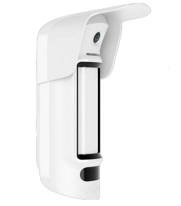 Ajax MotionCam Outdoor HighMount PhOD WHITE - 2 Way Wireless Dual PIR Motion Detector With Photo On Demand Verification / Anti-Mask / Outdoor Hood / Adjustable Detection Range 3-15m **At Up To 4m Height**