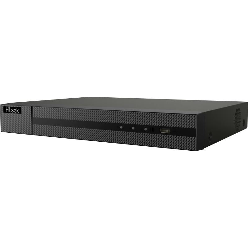 HiLook 8 Channel PoE NVR, H.265+/H.265/H.264+/H.264, 8 PoE Ports, 80 Mbps Incoming Bandwidth, HDMI/VGA Output up to 4K, 1x SATA up to 8TB, 1U Chassis