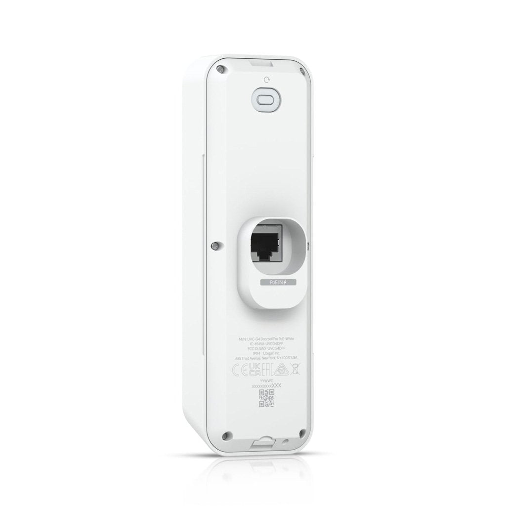 Ubiquiti UniFi Protect G4 Pro 5MP Video Doorbell, Mobile App, IPX4, 15m IR, POE, Surface Mount, With POE Chime
