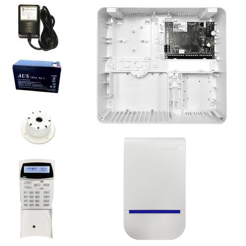 EliteControl ECi Starter Kit With Control Panel & Plastic Enclosure (ECI-TCP-PLAS-KIT-1), 16V 1.5A Plug Pack (PP16-1.5), 12V 7Ah Battery (BATT12-7), External Siren (EC-SIREN-W), Top Hat Screamer (WP08), LCD Keypad (EC-LCD) **NO DETECTORS OR PHONE LEAD**