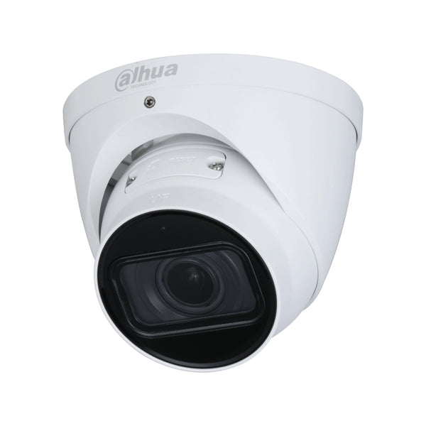 ***EOL*** Dahua 8MP IP WizSense AI Series IR Motorised Eyeball Camera, SMD 4.0, Quick Pick, AI SSA, Perimeter, Starlight, 2.7-13.5mm, 120dB WDR, 60m IR, POE / 12VDC, IP67, MicroSD, Built-in Mic (Wall Mount: PFB203W, Junction Box: PFA130-E)